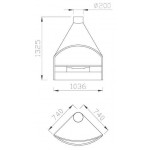 Чертеж Камин SANTIAGO (Traforart)