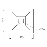 Чертеж 2 Камин VULCANO Полка-керамика (Traforart)