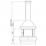 Чертеж Камин ZEUS (Traforart)