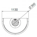  Камин ZEUS Frontal со стеклом (Traforart)