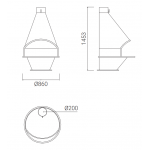 Чертеж Камин OVIEDO (Traforart)