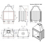  Топка Open Flat 100/80 (Warmhaus)