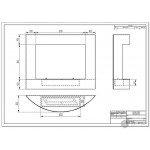 Чертеж Биокамин ATELLO 700 (ZeFire)