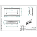 Чертеж Биокамин ELLIOT 1200 Long (ZeFire)