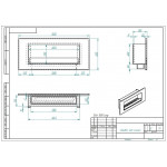 Чертеж Биокамин ELLIOT 1500 Long (ZeFire)