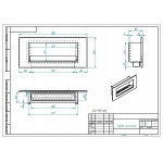 Чертеж Биокамин ELLIOT 900 Long (ZeFire)