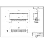 Чертеж Биокамин ELLIOT 1500 Vertical (ZeFire)