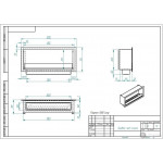 Чертеж Биокамин FLAGMAN 1000 Long (ZeFire)