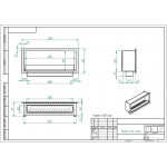 Чертеж Биокамин FLAGMAN 1300 Long (ZeFire)