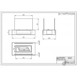 Чертеж Биокамин GALEA (ZeFire)