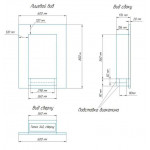 Чертеж Биокамин LUMIERE (ZeFire)