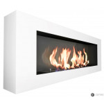  Биокамин ORION 1200 Белый со стеклом и стемалитом (ZeFire)