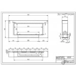 Чертеж Биокамин ORION 900 Белый (ZeFire)