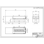 Чертеж Биокамин PODIUM 900 (ZeFire)