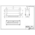Чертеж Биокамин QUARTER 1000 (ZeFire)