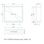 Чертеж 720 Биокамин Standart (5 вариантов) (ZeFire)