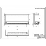 Чертеж 1100 Биокамин торцевой Standart (5 вариантов) (ZeFire)