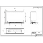 Чертеж 700 Биокамин торцевой сквозной Standart (4 варианта) (ZeFire)
