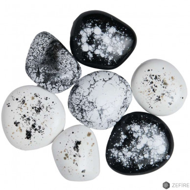 Керамические камни Черно-бело-серые (ZeFire)