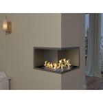 Интерьер 700 Биокамин Standart для угловой стены (2 варианта) (ZeFire)