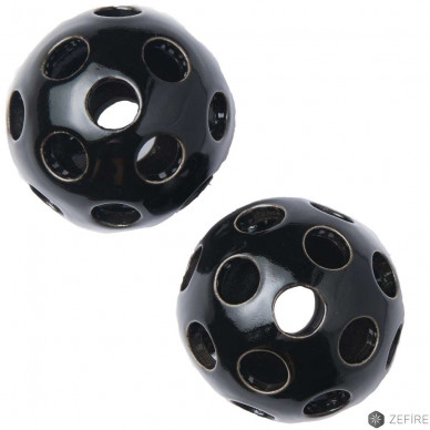 Керамические шары с одинаковыми отверстиями Черные (ZeFire)