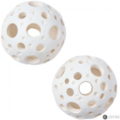 Керамические шары с отверстиями трех размеров Белые (ZeFire)