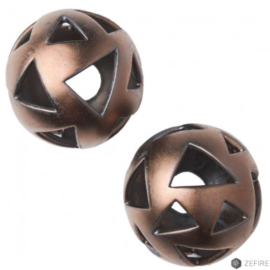 Керамические шары с треугольными отверстиями Медные (ZeFire)